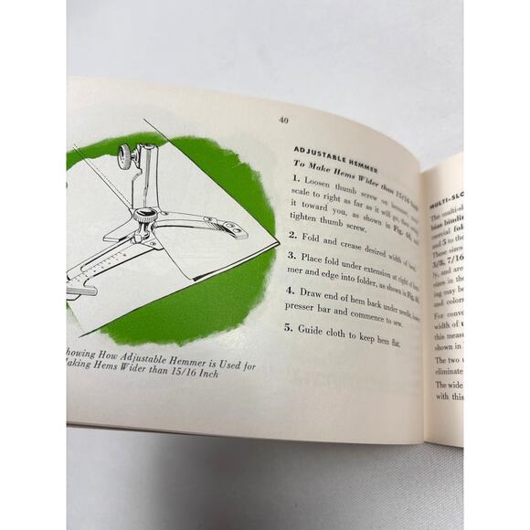SINGER 301 Sewing Machine Original Owners Manual 5"X7" Staple-bound Collectible - Picture 4 of 10